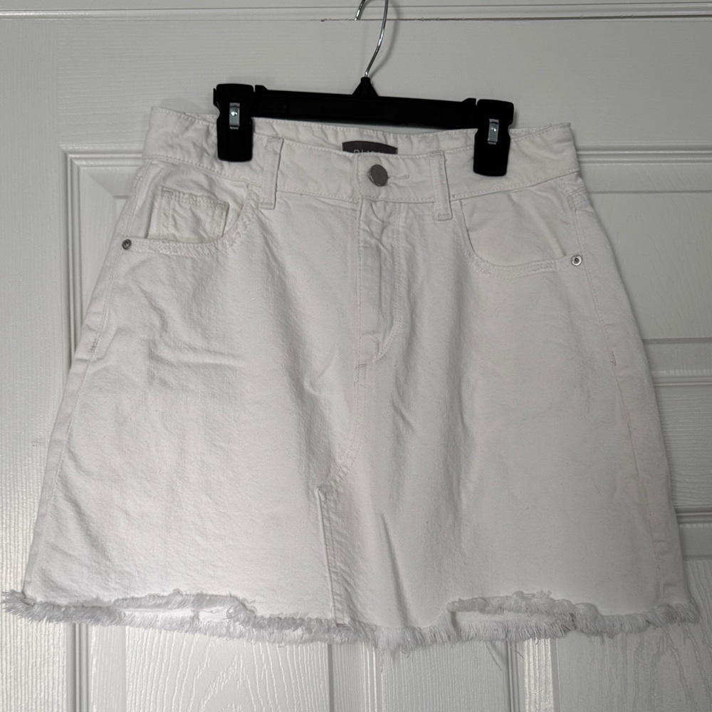 DL1961 White Denim Skirt
